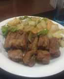 Costillas con papas 