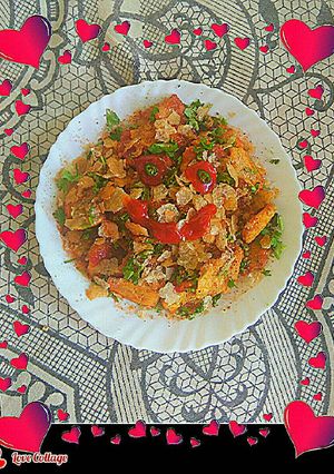 A picture of Suran [jimikand] ki chaat.