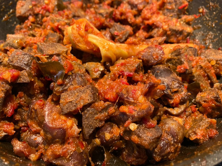 Cara Gampang Membuat Sambal ati sapi spesial HUT 75 tahun RI ❤️pedas bikin kangen Indonesia Anti Gagal