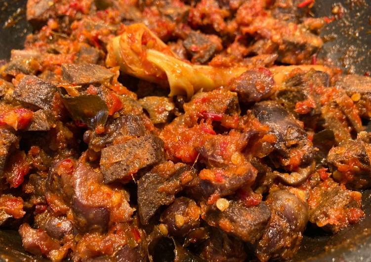 Sambal ati sapi spesial HUT 75 tahun RI ❤️pedas bikin kangen Indonesia