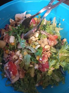 Foto de Salada com quinoa e queijo