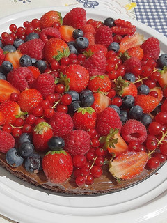 Foto di Cheesecake al cioccolato e frutti bosco