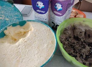 Una foto de Helado Casero de galleta oreo