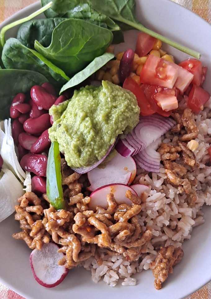 Una foto de Burrito bowl