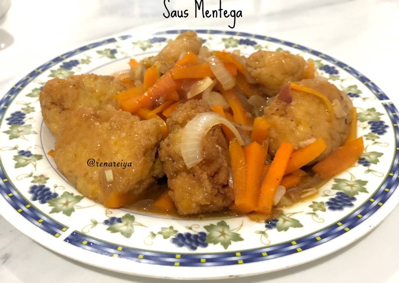 Perkedel Tahu Saus Mentega