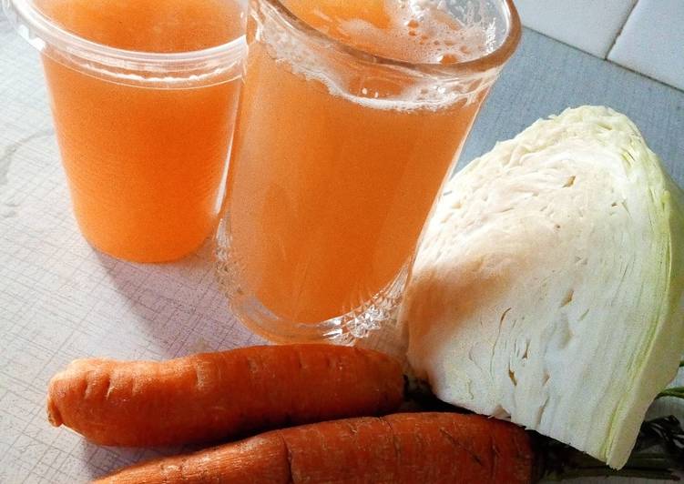 Easiest Way to Make Perfect Cabbage carrot miracle juice