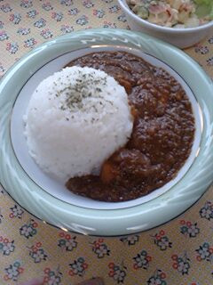 A picture of Irresistible Garlic Chicken Curry Rice.