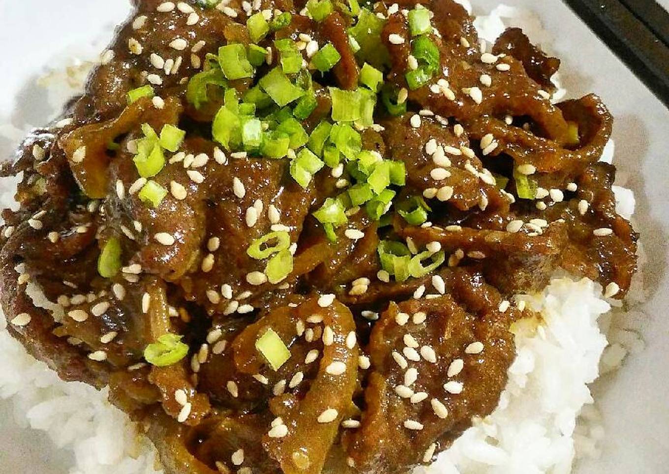 Korean beef bulgogi