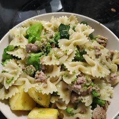 Sausage Tagliatelle A picture of Sausage Tagliatelle.