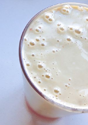 Una foto de Licuado vegano cremoso