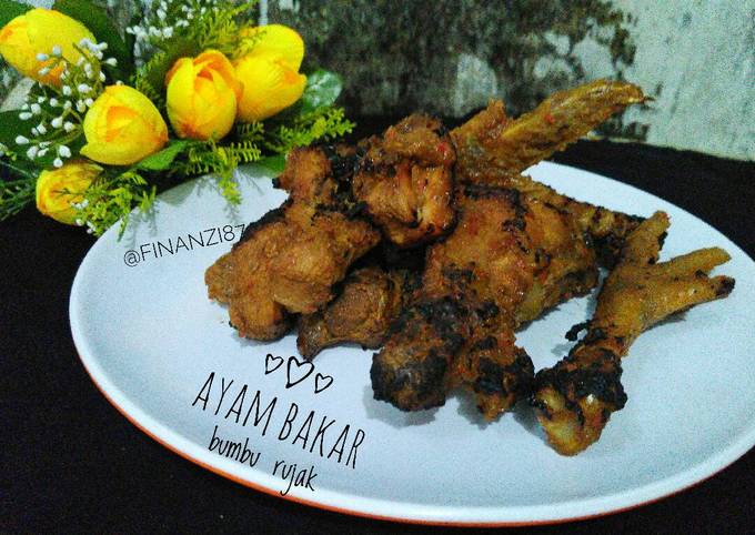 Ayam bakar bumbu rujak mudah