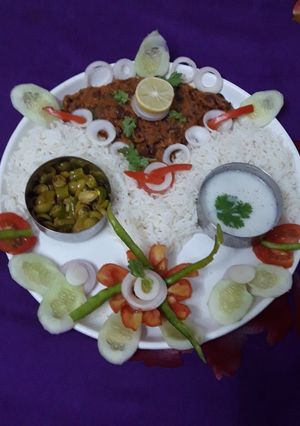 A picture of Rajma Chawal.
