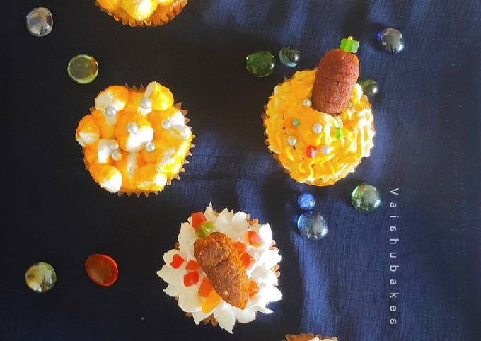 Easter special Carrot Cup cakes