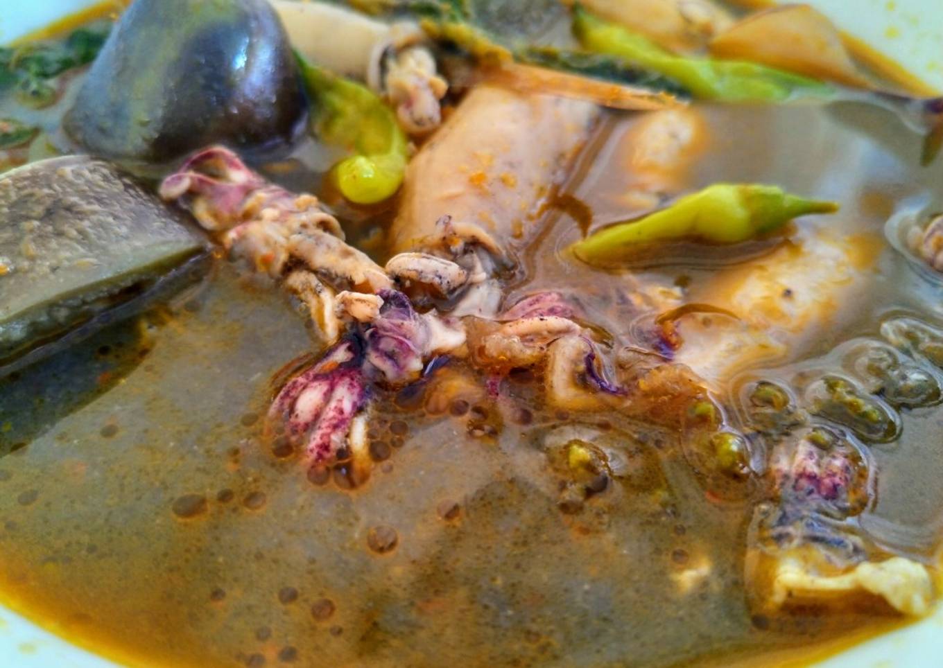 Cumi-cumi tinta hitam Singang