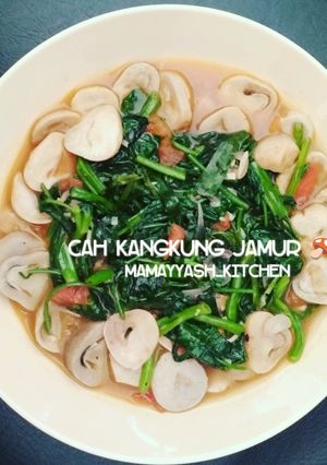 Foto resep Cah Kangkung Jamur