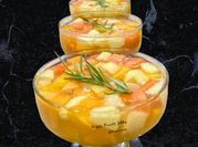 A picture of peach gelatin