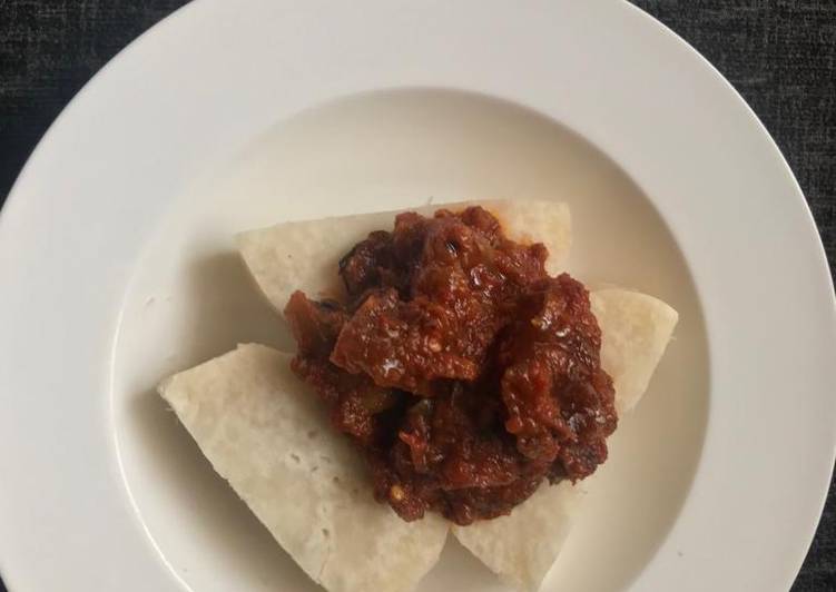 Steps to Prepare Super Quick Homemade Goat Meat Stew