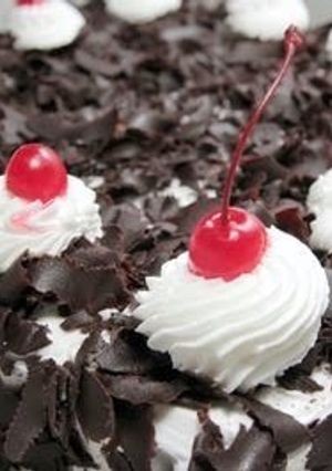 A picture of Black Forest Cake.