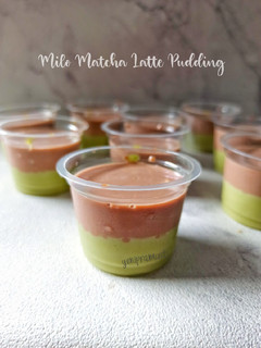 Foto resep Milo Matcha Latte Pudding