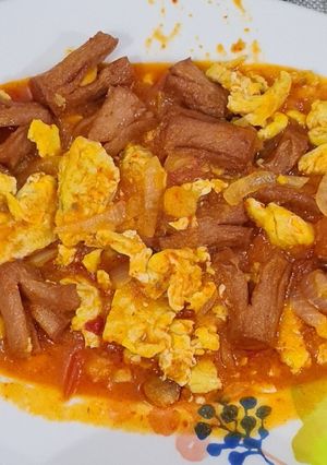 Foto resep Sosis telor pedas manis