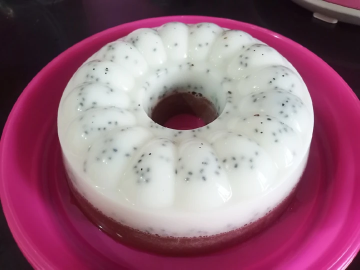 Langkah Gampang Membuat Resep Puding Nutrijell Kelapa Lapis Coklat yang Menggugah Selera Anti Ribet, Sempurna