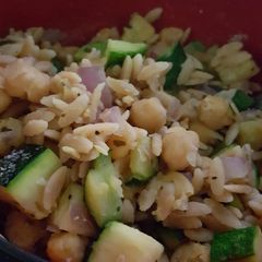 A picture of Chickpeas & Orzo & Zucchini.