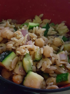 A picture of Chickpeas & Orzo & Zucchini.