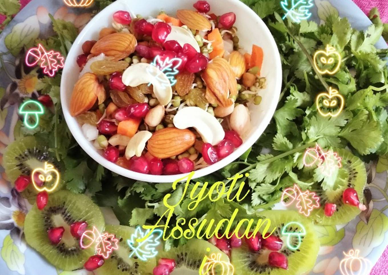 Healthy Sprout chaat 🍎🥝🍎🥝😋😋