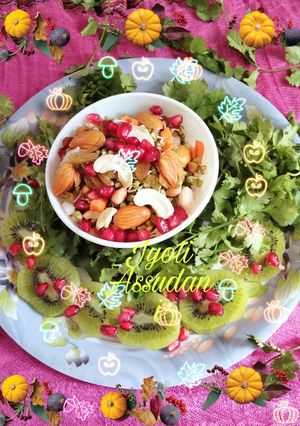 A picture of Healthy Sprout chaat 🍎🥝🍎🥝😋😋.