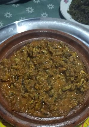 صورة لوصفة طاجين بوزروك - بلح البحر