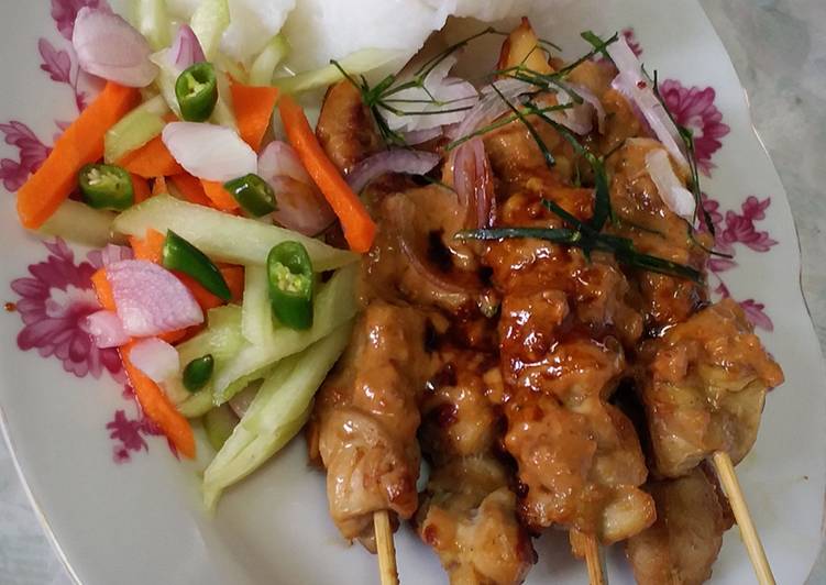 Sate ayam teflon