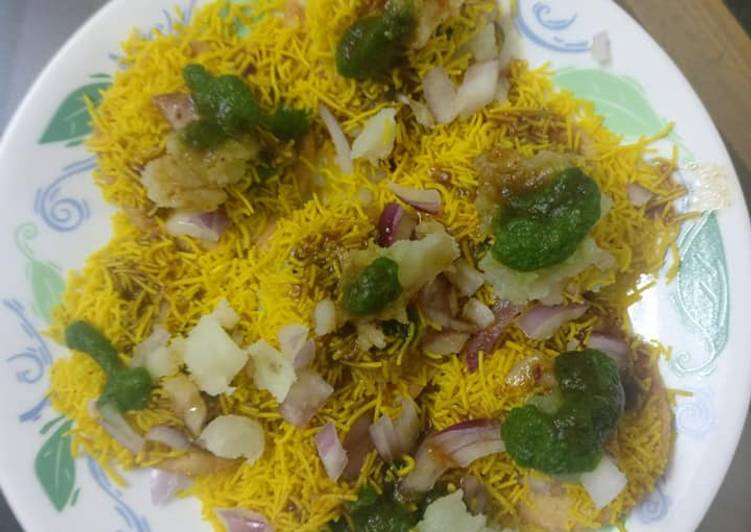 Recipe of Homemade Indian Street Food Sev Puri