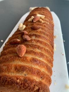 Una foto de Budín vegano de almendra