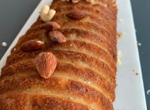 Una foto de Budín vegano de almendra
