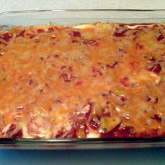 A picture of Taco Nacho Dip.