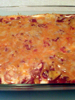 A picture of Taco Nacho Dip.