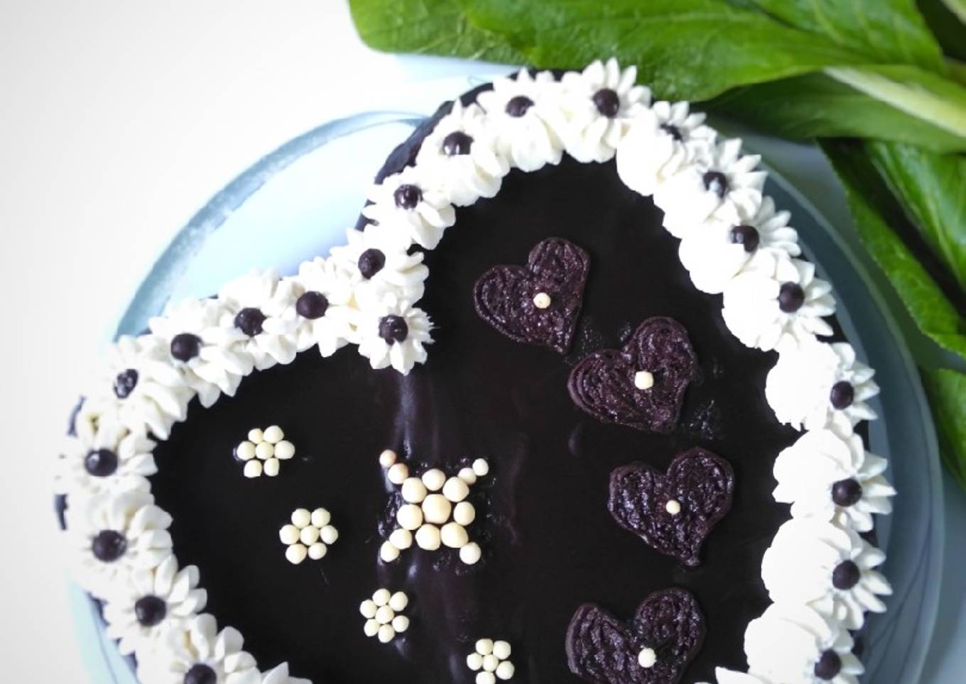 Bolu Sawi Siram Cokelat