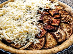 Una foto de Quiche Con🍆Berenjenas Asadas...!