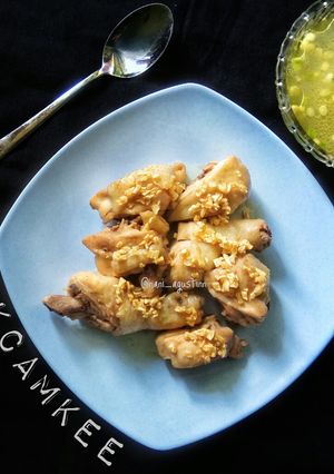 Foto resep 138. Pekcamkee, Ayam Rebus Siram Minyak Bawang