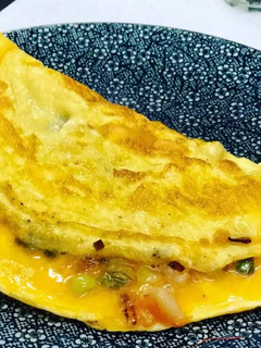Una foto de Tortilla de cigalitas y ajetes