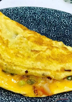 Una foto de Tortilla de cigalitas y ajetes