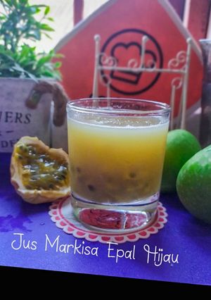 Gambar Jus Markisa Epal Hijau