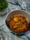 Kerang Hijau Kupas dan Udang Saus Padang