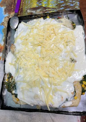 Una foto de Canelones de espinaca y acelga (receta de mi pareja 👫💜)