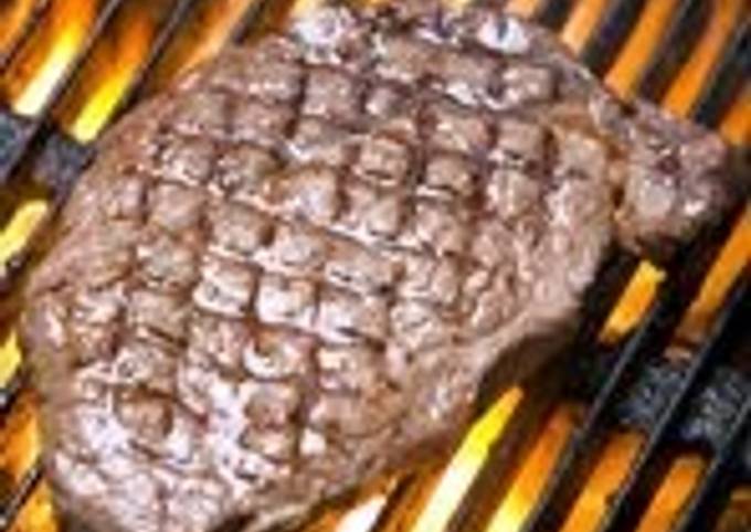 Recipe of Speedy Grilled Ribeye steak (bd style)