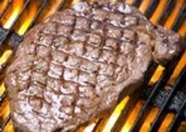 Step-by-Step Guide to Prepare Quick Grilled Ribeye steak (bd style)