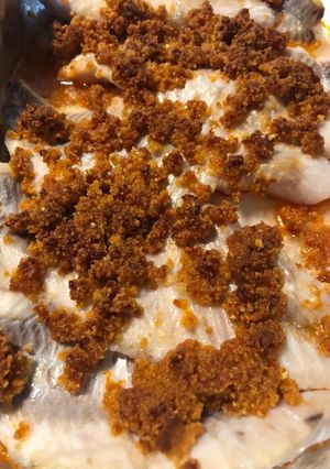 Une photo de Cabillaud au crumble de chorizo