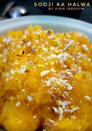 A picture of Suji ka Halwa.