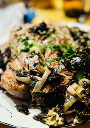 Une photo de Côte de bœuf bleu