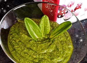 Une photo de Pesto d'oseille fraîche de mon jardin 😋 #bingo
